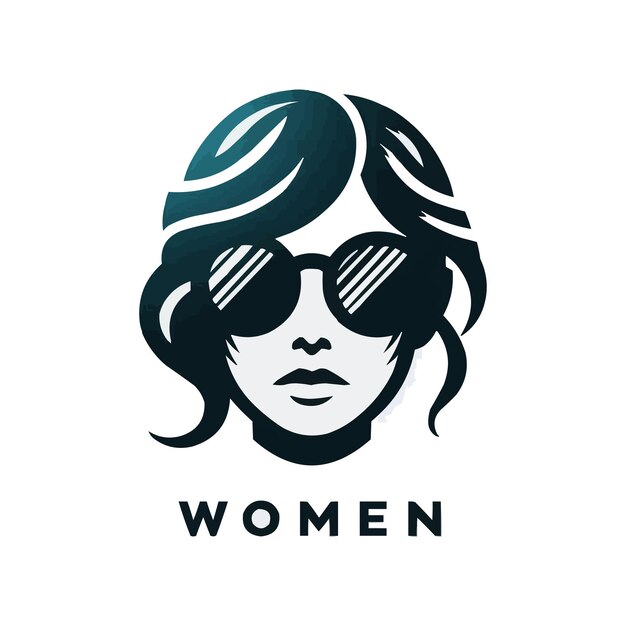 Logotipo de gafas de sol para mujeres para negocios
