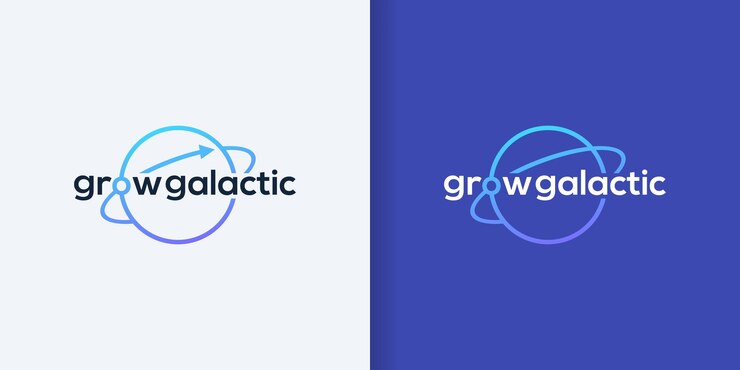Vector logotipo de galaxy digital corporation aislado sobre fondo blanco ilustración vectorial