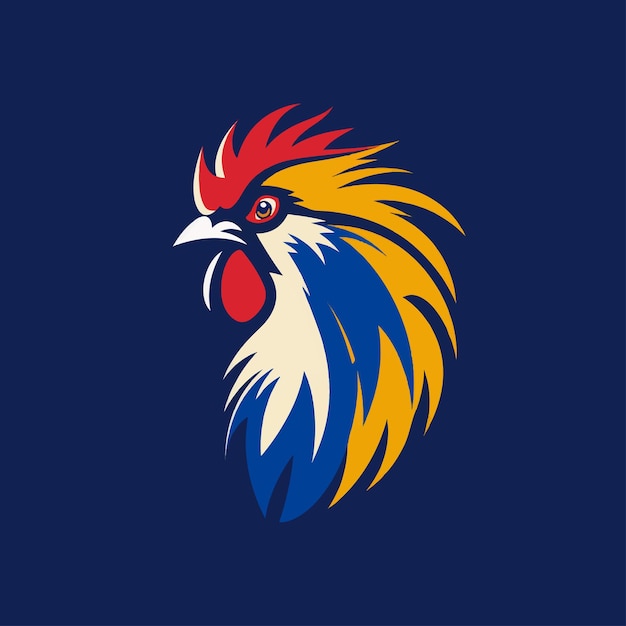 Vector el logotipo del gallo que canta