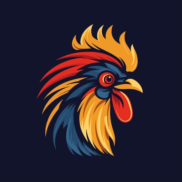 El logotipo del gallo que canta