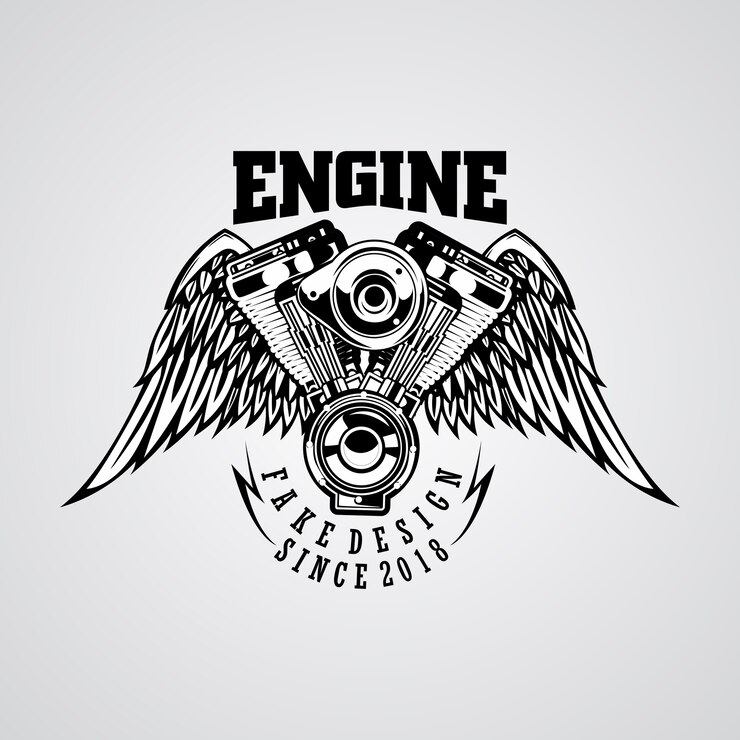 Vector logotipo del garaje del motor