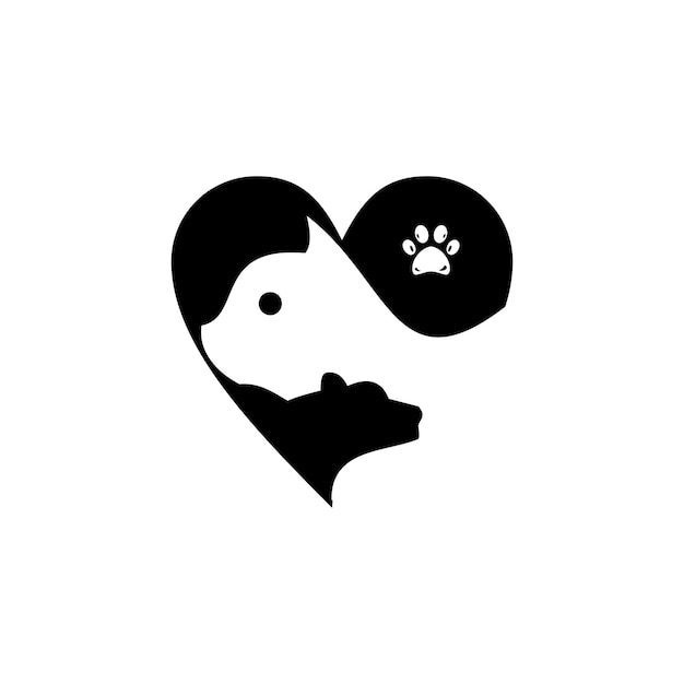 Logotipo de gato y león