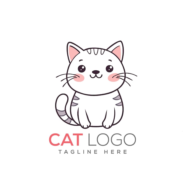 un logotipo de gato que dice el logotipo del gato en él