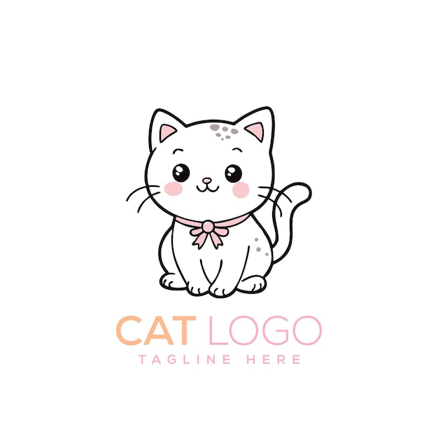 un logotipo de gato que dice el logotipo del gato en él
