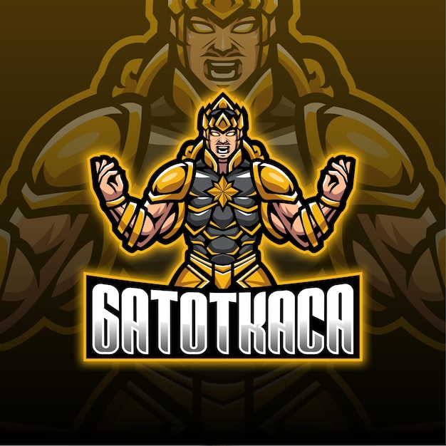 Vector logotipo de gatotkaca esport