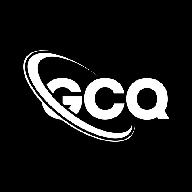 Logotipo de GCQ: diseño de logotipo de letra GCQ, iniciales, logotipo GCQ vinculado con círculo y mayúscula, logotipo de monograma, tipografía GCQ para negocios tecnológicos y marca inmobiliaria.