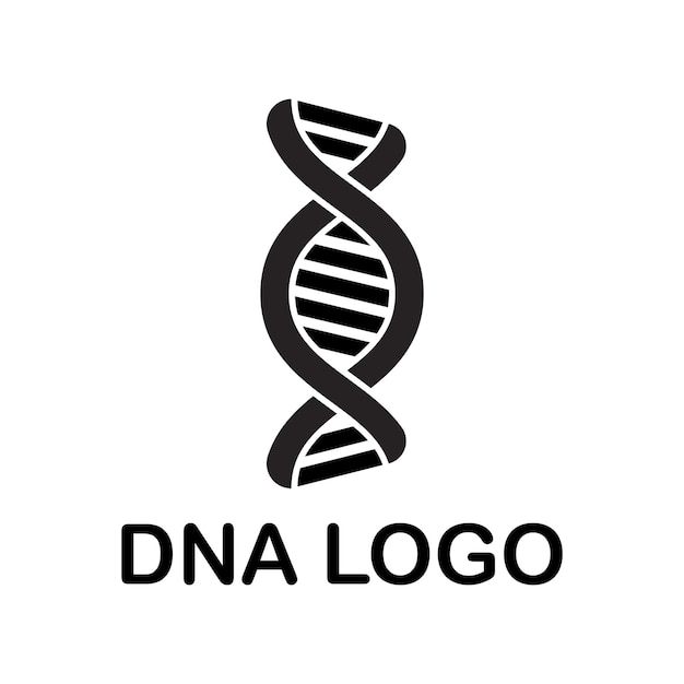 Logotipo de genética del adn humano