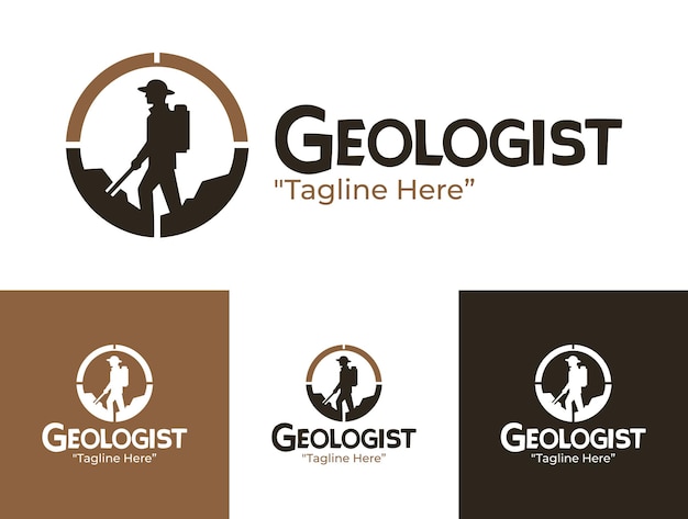 El logotipo del geólogo