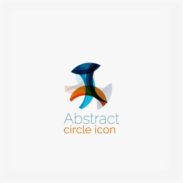 Logotipo geométrico abstracto en forma de círculo elegante y limpio Universal para cualquier idea