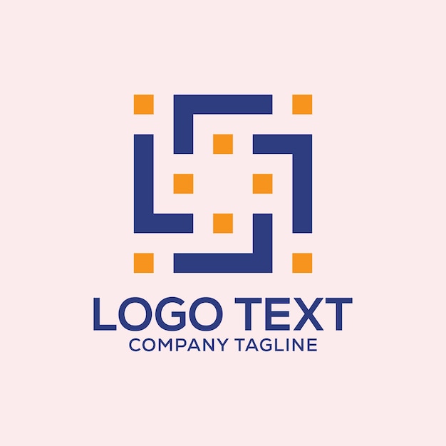 Logotipo geométrico abstracto para negocios y marcas