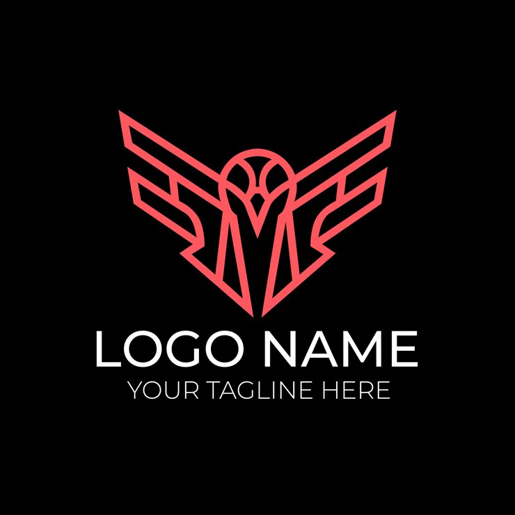 Vector el logotipo geométrico del pájaro