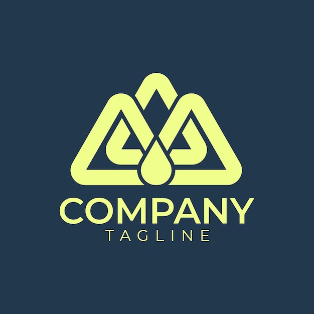 Logotipo geométrico para su canal de medios