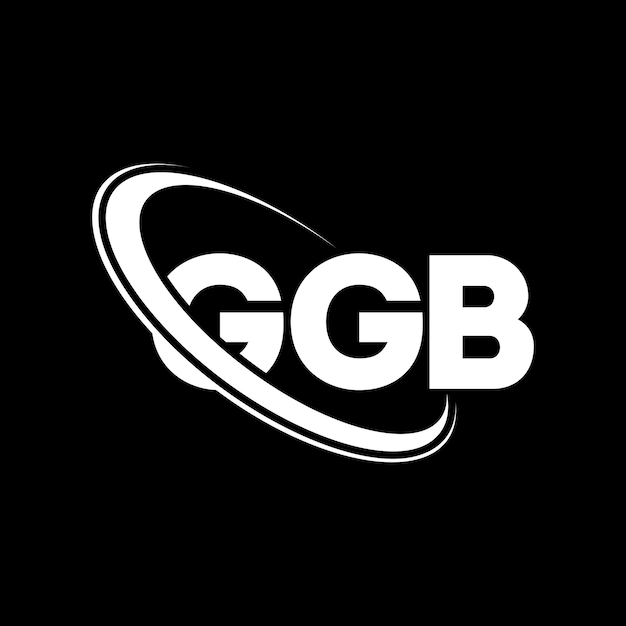 Vector logotipo de ggb: diseño de logotipo de letra ggb: iniciales ggb: logotipo vinculado con círculo y monograma en mayúsculas ggb: tipografía para negocios tecnológicos y marca inmobiliaria