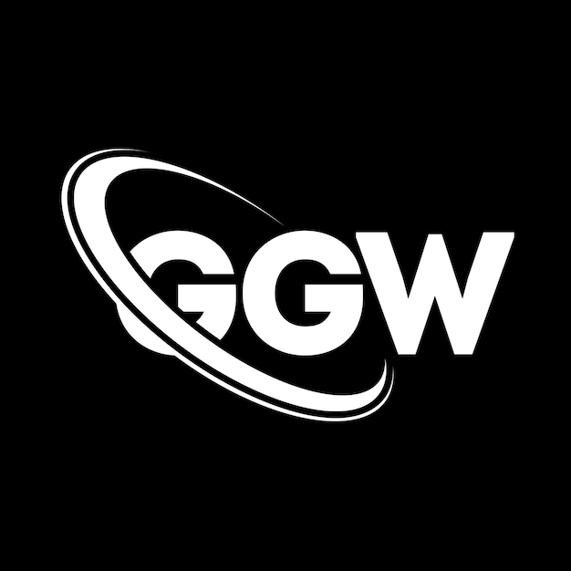 Logotipo GGW GGW letra GGW diseño de logotipo de letra Iniciales GGW logotipo vinculado con círculo y mayúscula monograma GGW tipografía para negocios tecnológicos y marca inmobiliaria