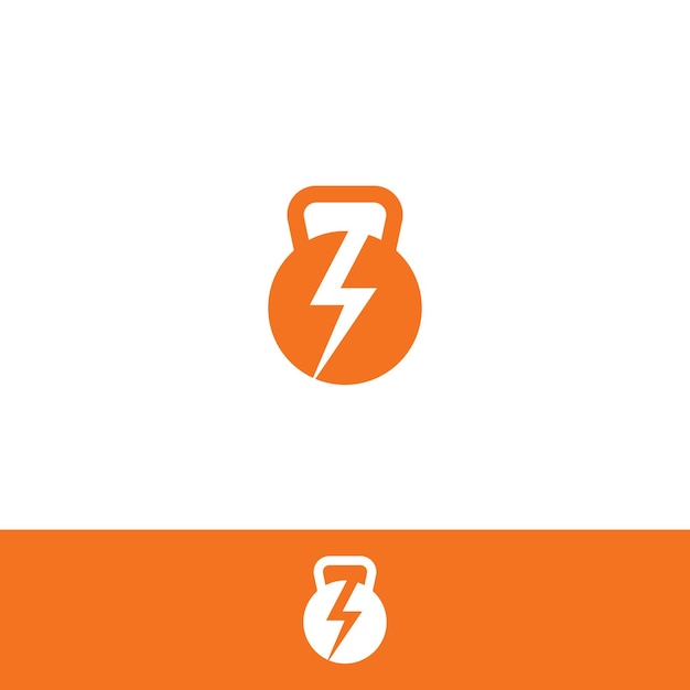 Logotipo de gimnasio eléctrico