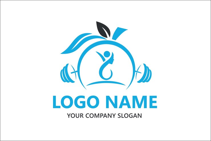 Vector logotipo de gimnasio de fitness de belleza natural