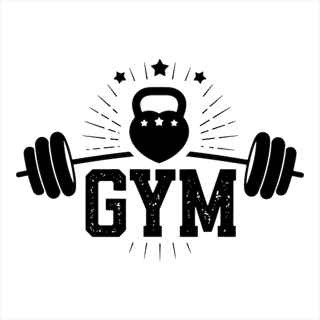 un logotipo para el gimnasio que dice gimnasio y gimnasio