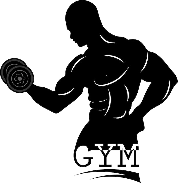 Vector logotipo de gimnasio