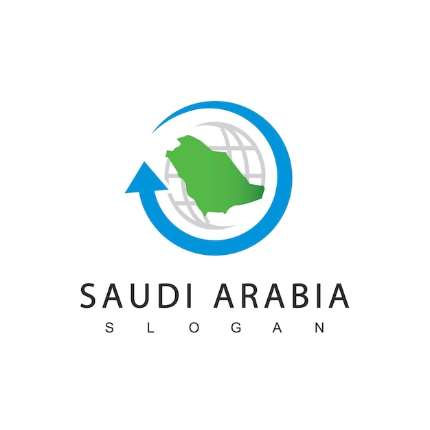 Vector logotipo de gira y viajes de arabia saudita icono de la empresa umrah y hajj