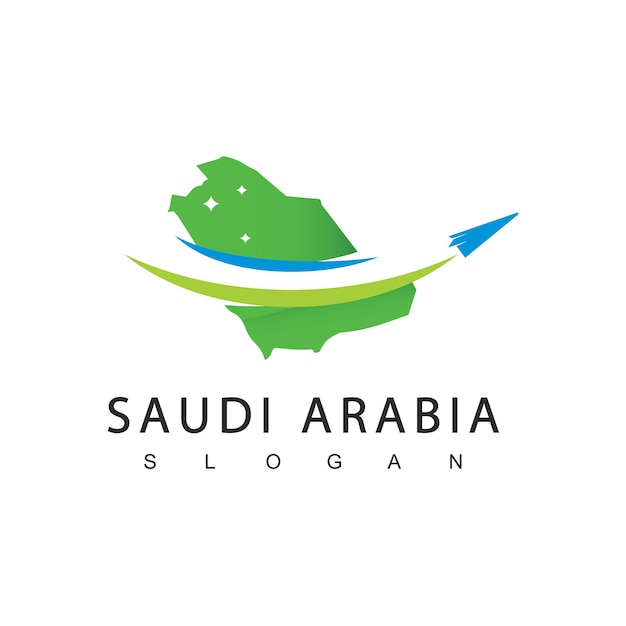 Logotipo de gira y viajes de arabia saudita icono de la empresa umrah y hajj