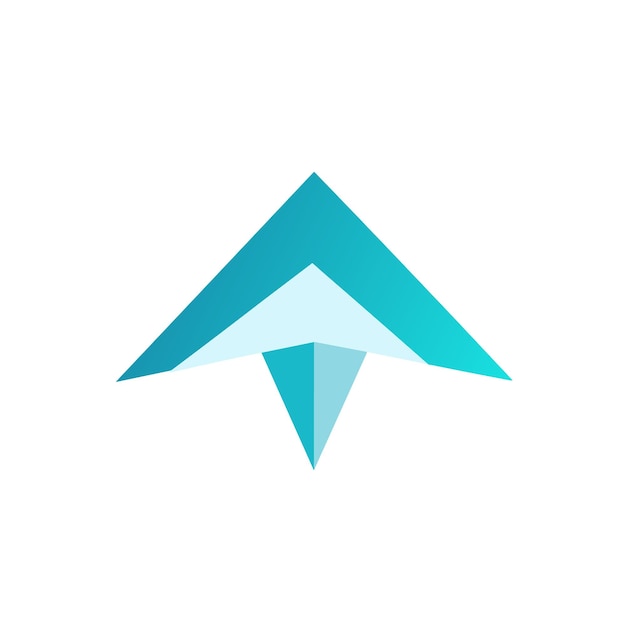 Logotipo de glifo de gradiente de software de gestión de productos