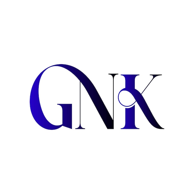 el logotipo de gn kng kgn nkg ngk gkn gnk gnk letra monograma