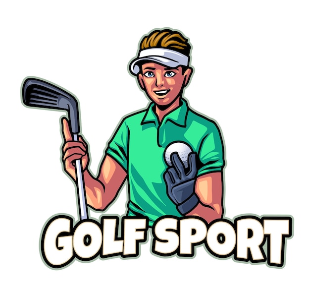 Logotipo del golf