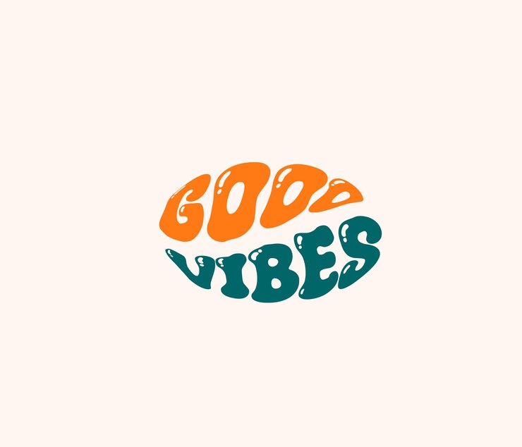 Vector el logotipo de good vibes