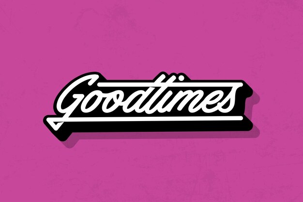 El logotipo de Goodtimes - Diseño tipográfico de estilo retro