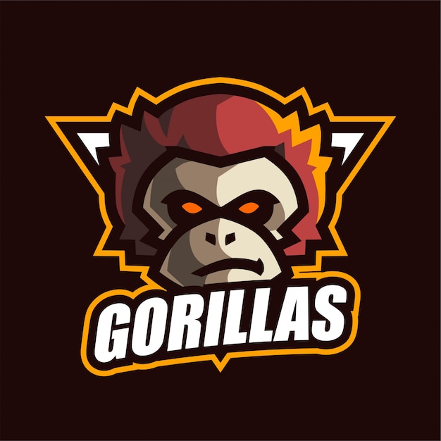 Vector logotipo de gorila e-sport