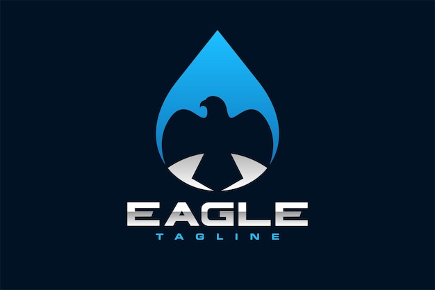 El logotipo de la gota de agua del águila
