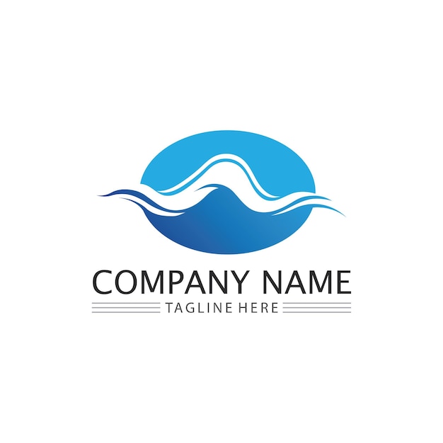 Logotipo de gota de agua Diseño de ilustraciones vectoriales de plantilla