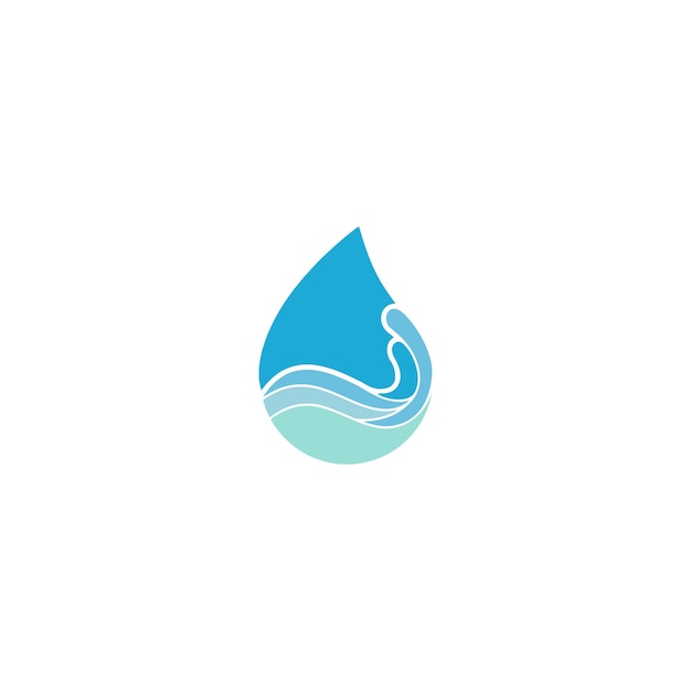 El logotipo de la gota de agua