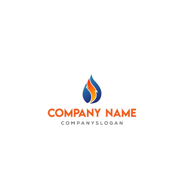 El logotipo de la gota de fuego
