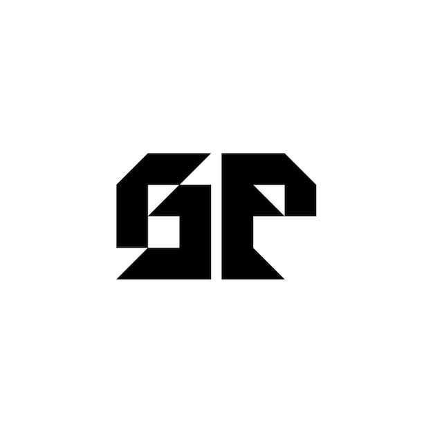 El logotipo de GP se compone de un monograma, una letra, un texto, un nombre, un símbolo, un logotipo monocromático, un carácter alfabético y un logotipo simple.