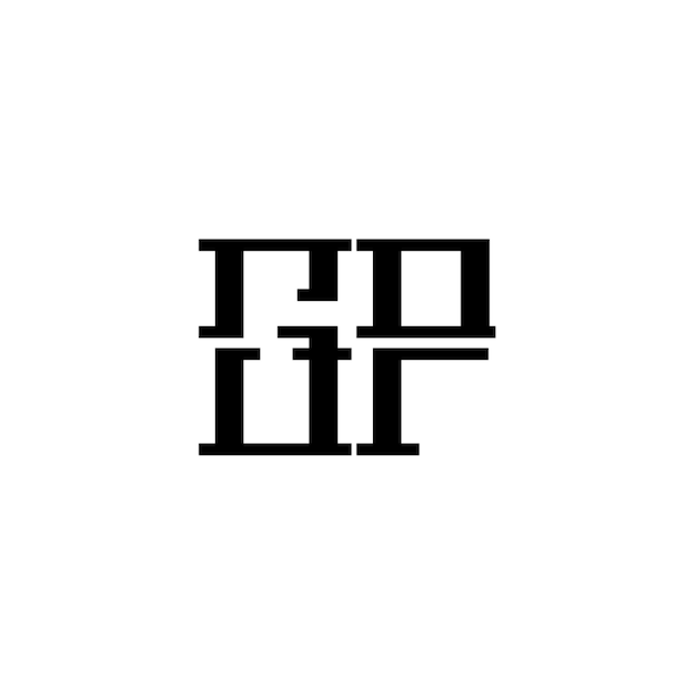 El logotipo de GP se compone de un monograma, una letra, un texto, un nombre, un símbolo, un logotipo monocromático, un carácter alfabético y un logotipo simple.