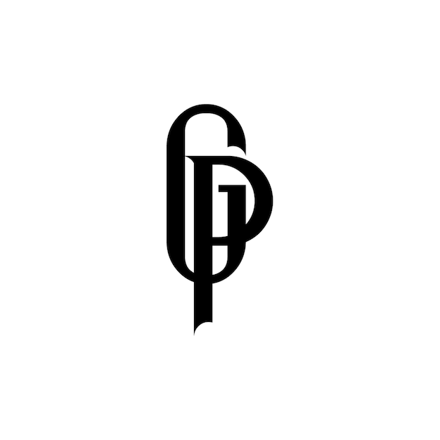 El logotipo de GP se compone de un monograma, una letra, un texto, un nombre, un símbolo, un logotipo monocromático, un carácter alfabético y un logotipo simple.