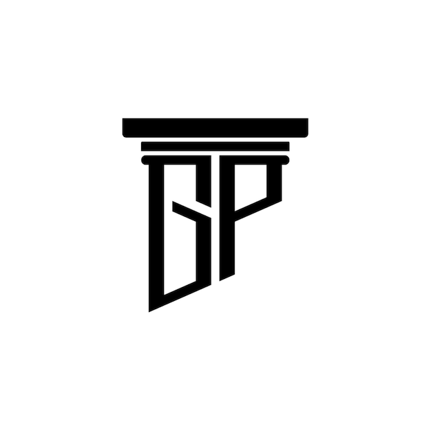 El logotipo de GP se compone de un monograma, una letra, un texto, un nombre, un símbolo, un logotipo monocromático, un carácter alfabético y un logotipo simple.