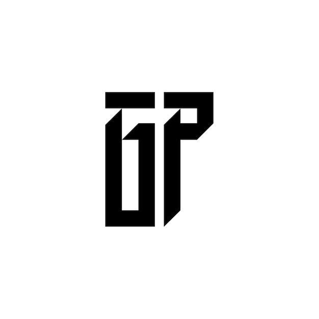 El logotipo de GP se compone de un monograma, una letra, un texto, un nombre, un símbolo, un logotipo monocromático, un carácter alfabético y un logotipo simple.