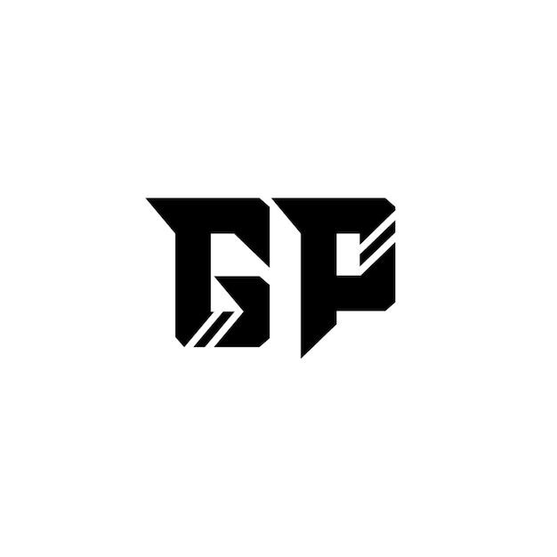 El logotipo de GP se compone de un monograma, una letra, un texto, un nombre, un símbolo, un logotipo monocromático, un carácter alfabético y un logotipo simple.