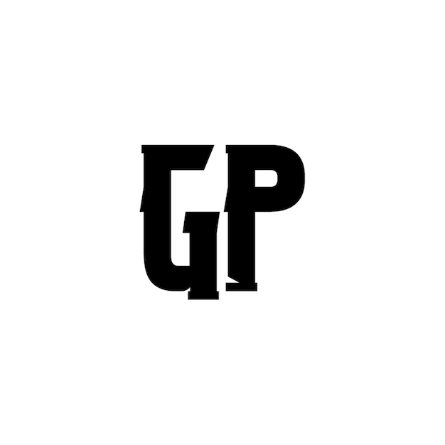 El logotipo de GP se compone de un monograma, una letra, un texto, un nombre, un símbolo, un logotipo monocromático, un carácter alfabético y un logotipo simple.