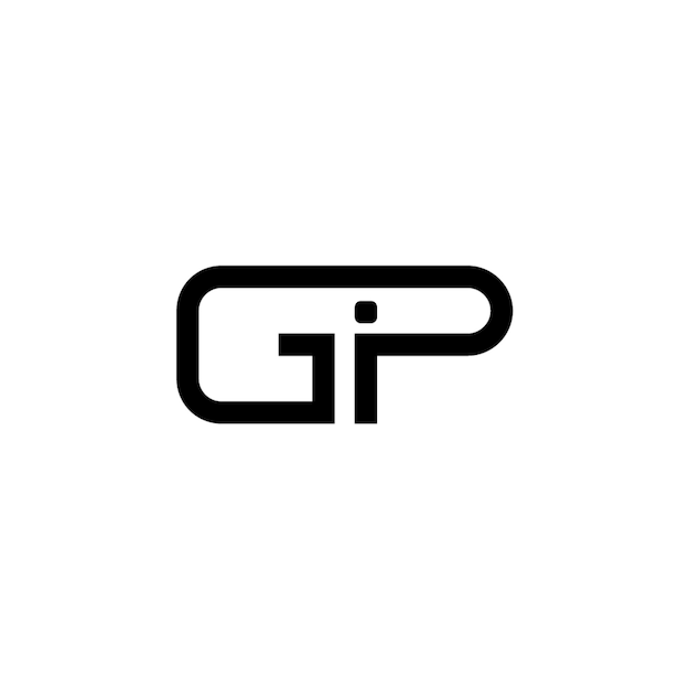El logotipo de GP se compone de un monograma, una letra, un texto, un nombre, un símbolo, un logotipo monocromático, un carácter alfabético y un logotipo simple.