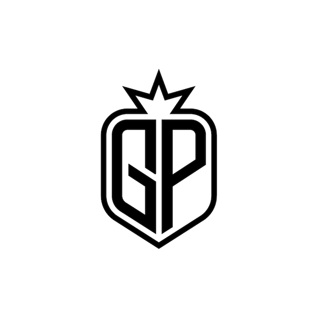 El logotipo de GP se compone de un monograma, una letra, un texto, un nombre, un símbolo, un logotipo monocromático, un carácter alfabético y un logotipo simple.