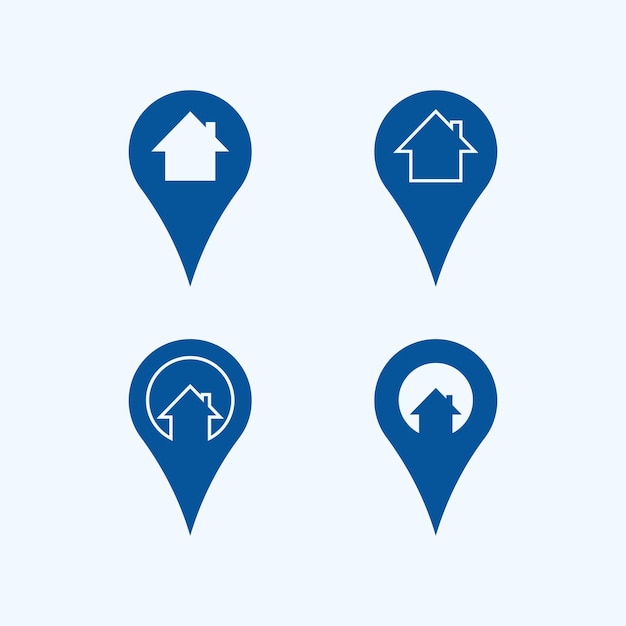 El logotipo GPS y MAP, el navegador, el signo de ubicación, el símbolo de diseño, la ilustración vectorial.