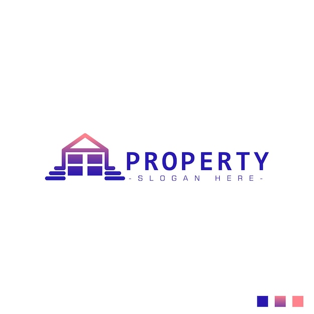 logotipo de gradación de propiedad