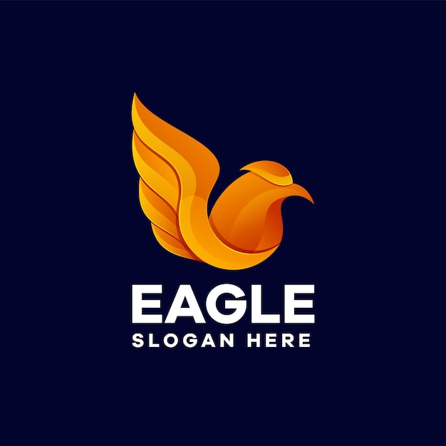 Logotipo de gradiente de águila