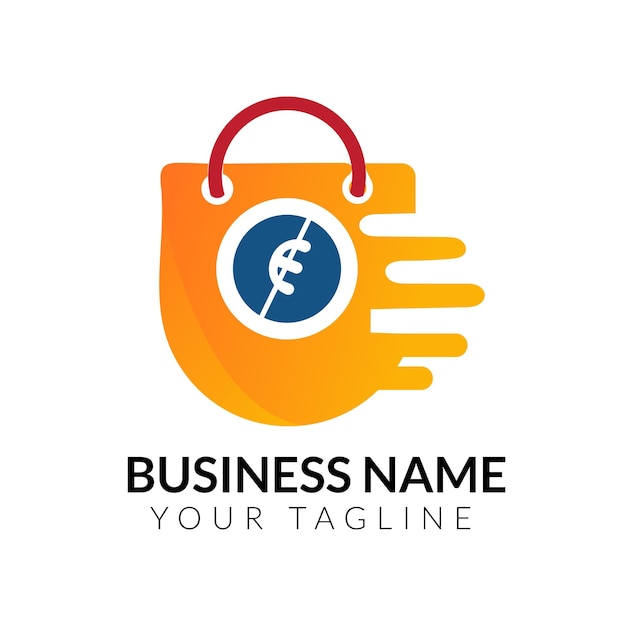El logotipo del gradiente de comercio electrónico