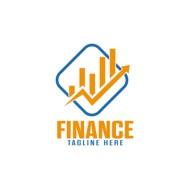 El logotipo del gráfico de crecimiento financiero