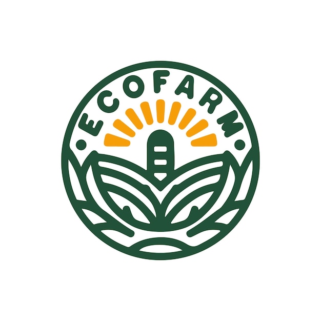 El logotipo de la granja ecológica