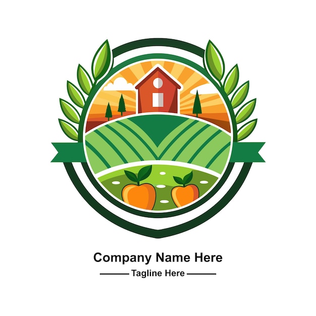 un logotipo para una granja llamada compañía